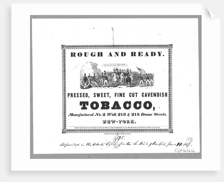 Tobacco label by Anonymous