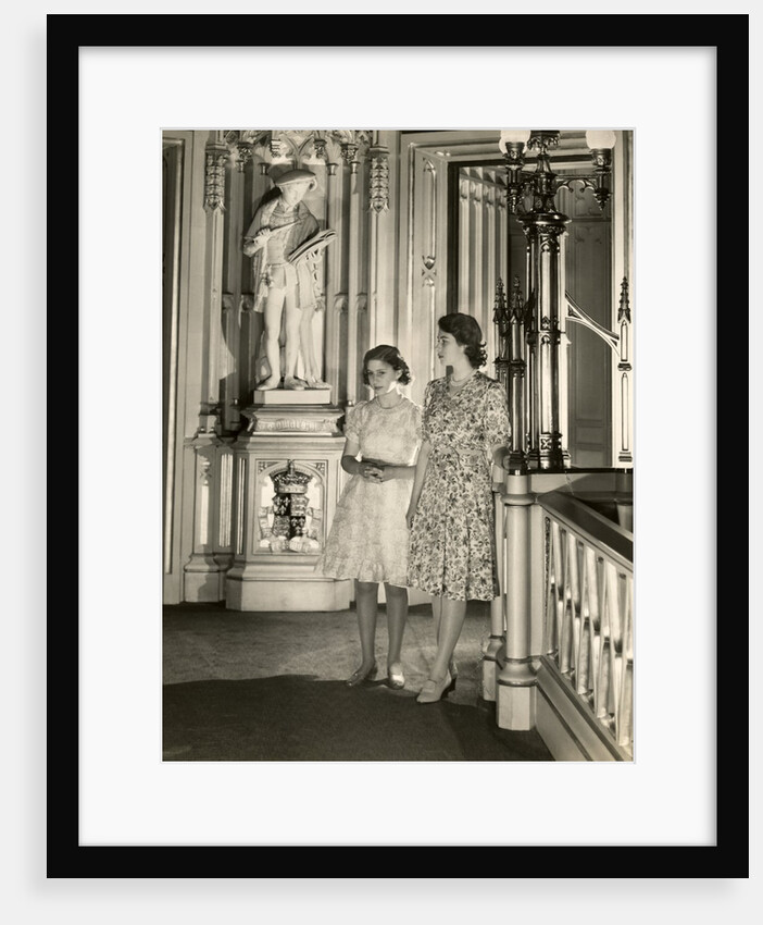 Princess Elizabeth and Princess Margaret at Windsor Castle by Cecil Beaton