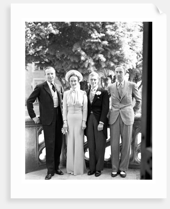 Duke and Duchess of Windsor, Cecil Beaton and Edward Dudley Metcalfe by Cecil Beaton
