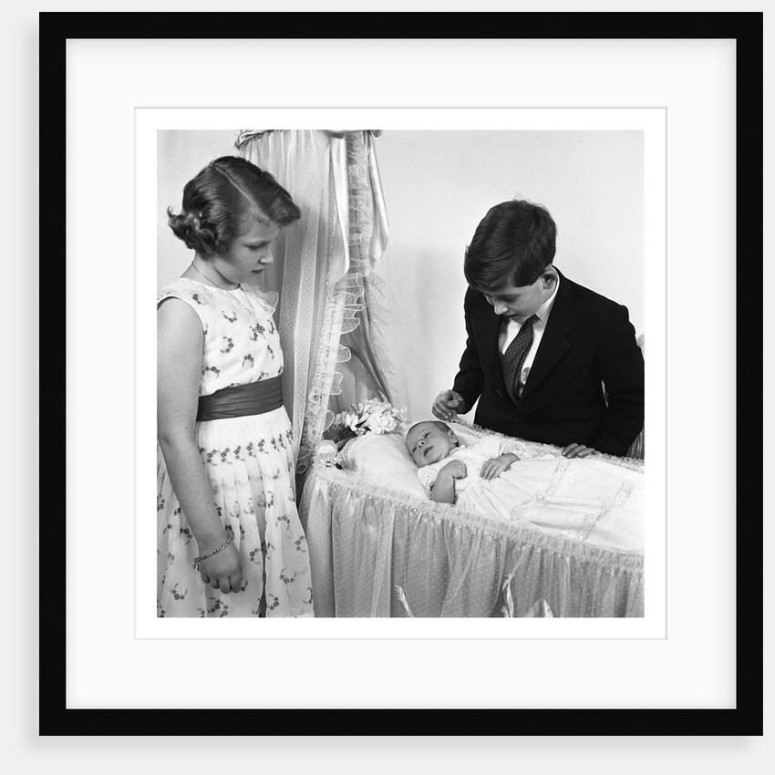 Princess Anne and Prince Charles with Prince Andrew by Cecil Beaton