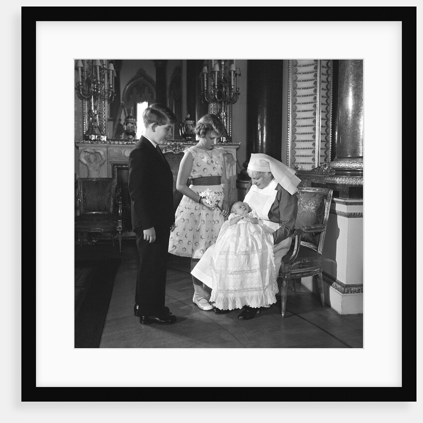 Prince Charles, Princess Anne, Prince Andrew and their nurse by Cecil Beaton