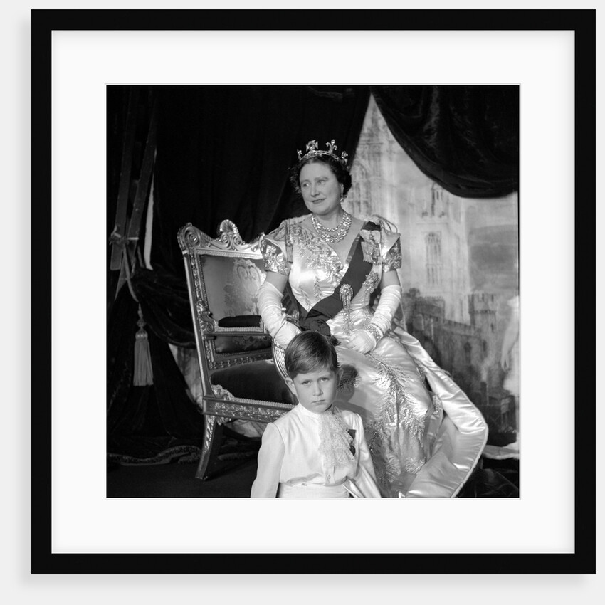 Queen Elizabeth, The Queen Mother and Prince Charles by Cecil Beaton