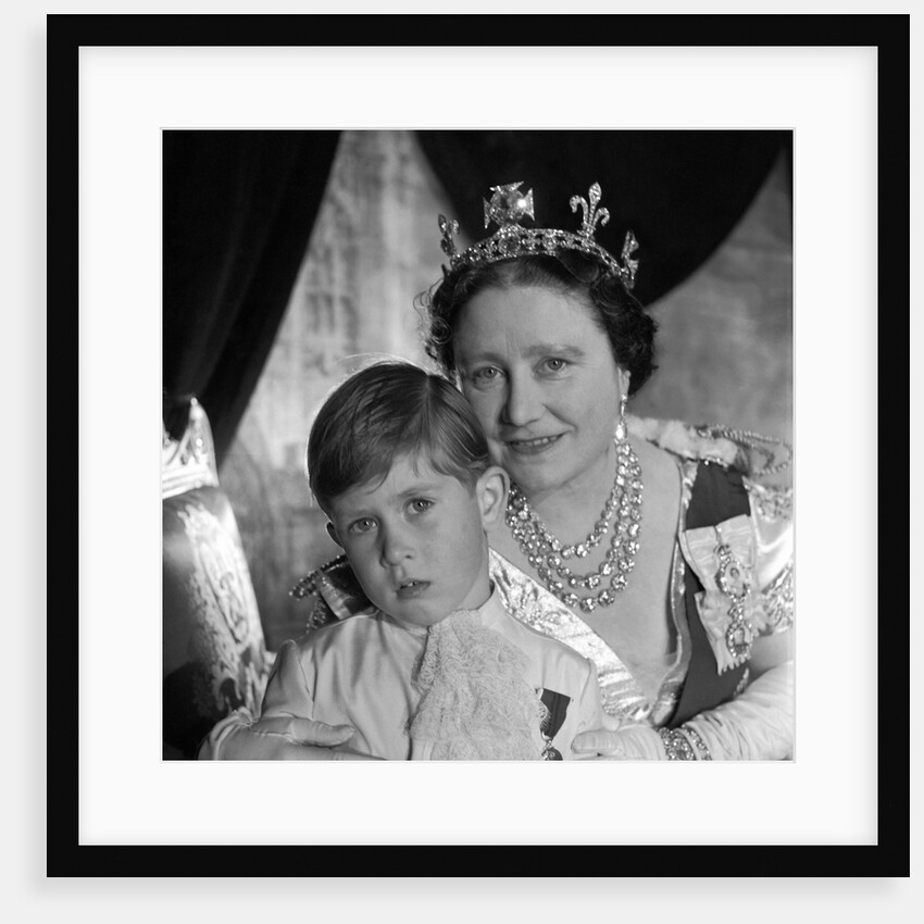 Queen Elizabeth, The Queen Mother and Prince Charles by Cecil Beaton