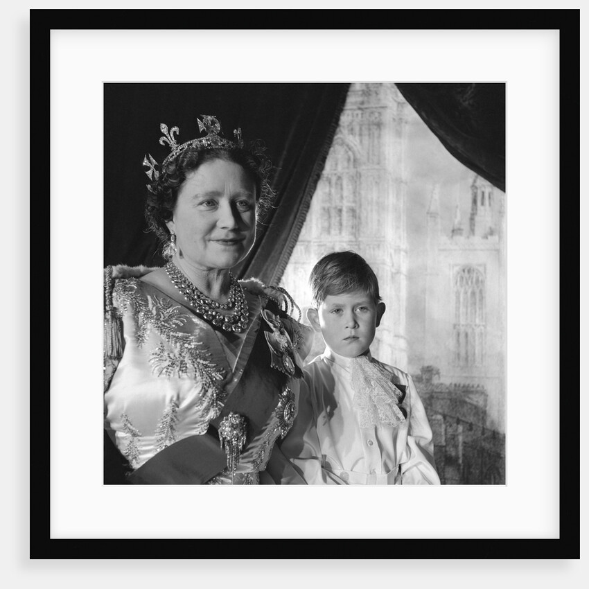 Queen Elizabeth, The Queen Mother and Prince Charles by Cecil Beaton