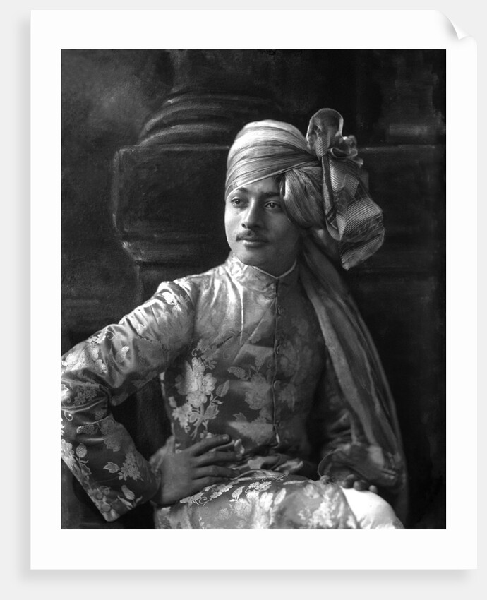 Nawab Sawar Ali Khan of Kurwai by Lafayette Portrait Studios
