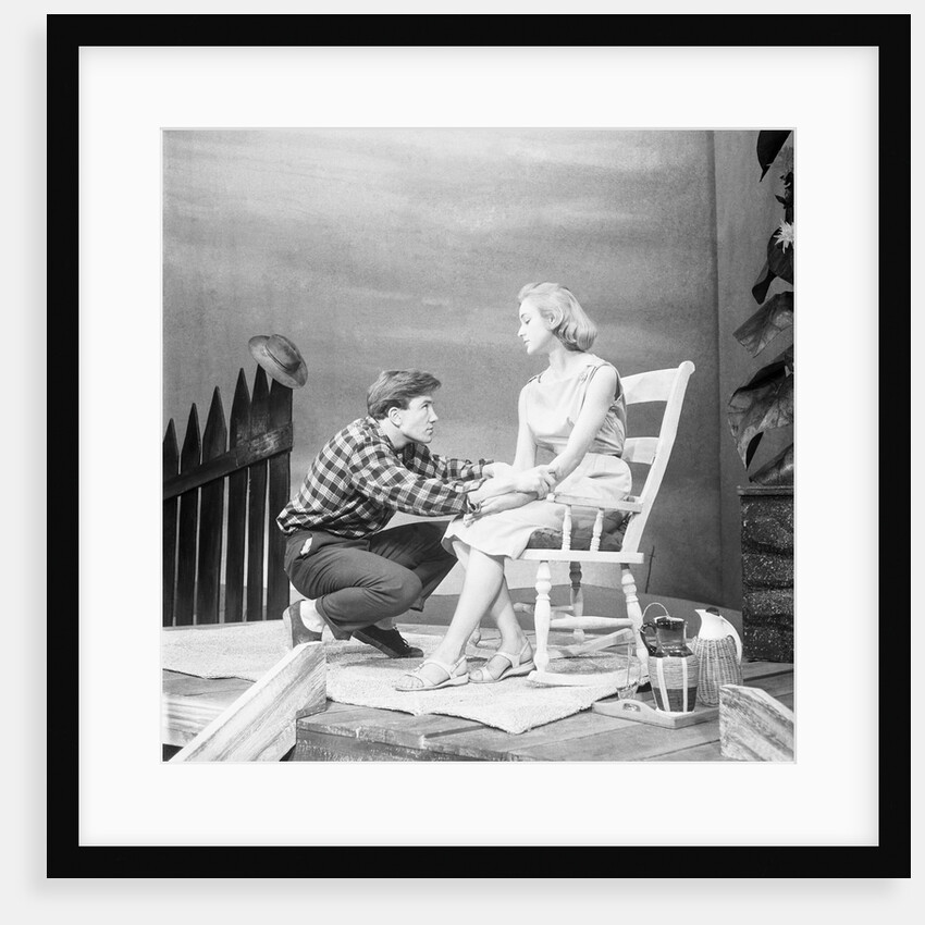 Albert Finney with the cast of The Lizard on the Rock at the Birmingham Repertory Theatre by Lisel Haas