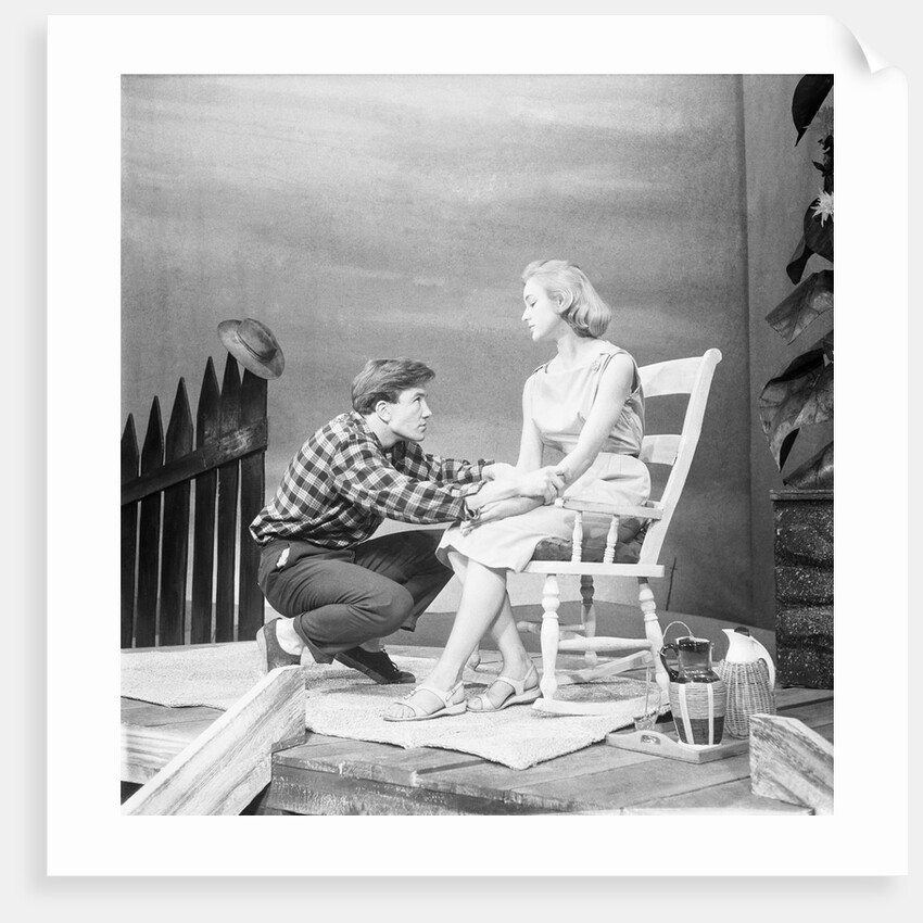 Albert Finney with the cast of The Lizard on the Rock at the Birmingham Repertory Theatre by Lisel Haas