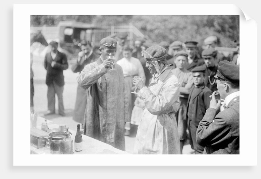 A refreshing glass of champagne after the race by Andrew Pitcairn-Knowles