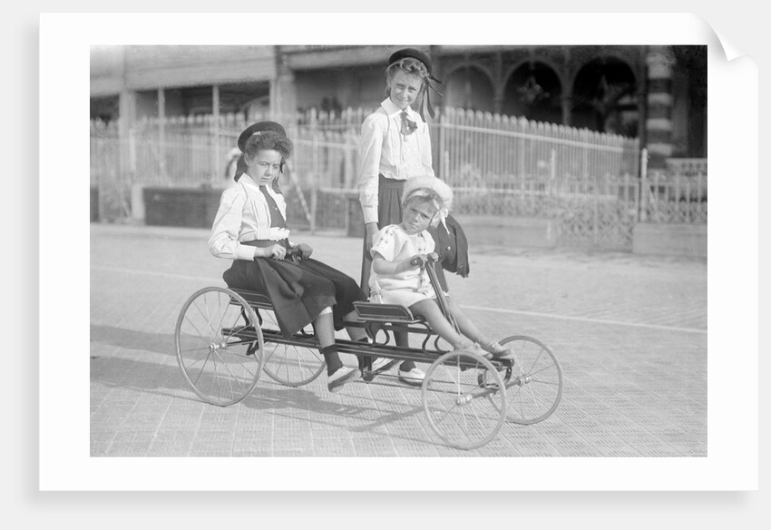 Hand Propelled Four Wheel Tandem on the Seafront by Andrew Pitcairn-Knowles