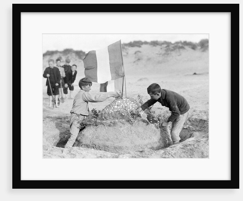 The Tricolour Tops the Sandcastle by Andrew Pitcairn-Knowles