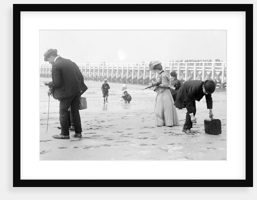 Beachcombing in Suits with Briefcase by Andrew Pitcairn-Knowles
