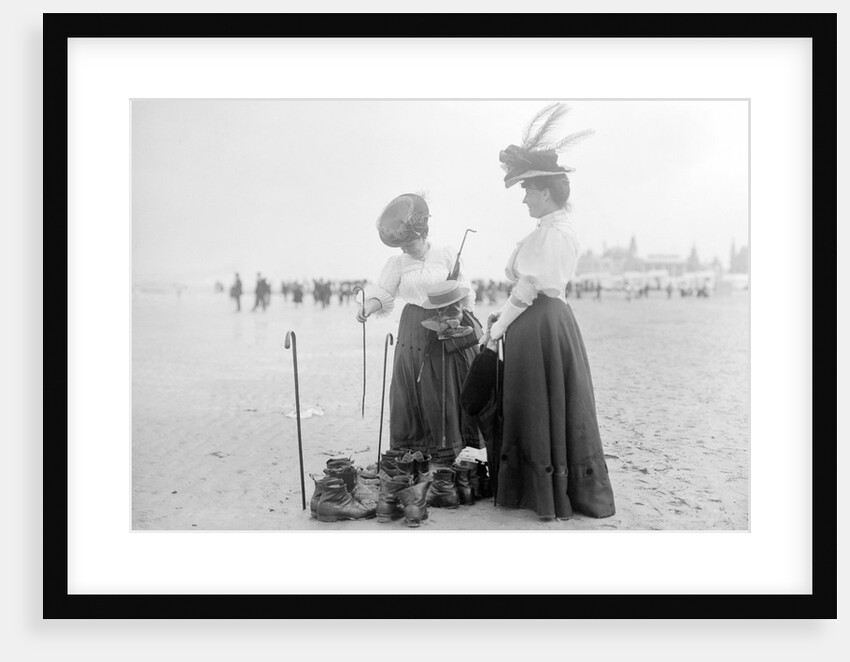 Two Ladies Minding the Boots by Andrew Pitcairn-Knowles