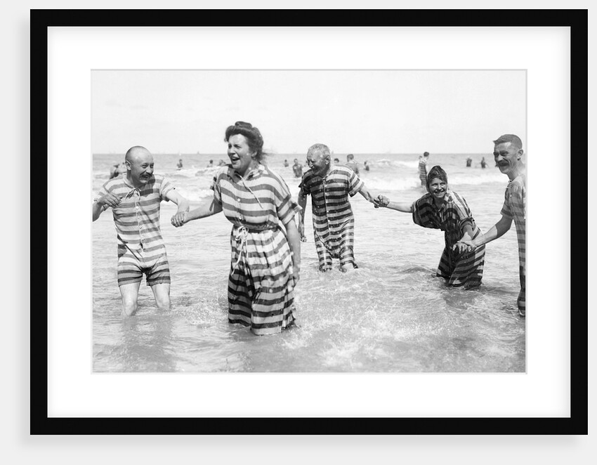 Five Striped Bathers by Andrew Pitcairn-Knowles