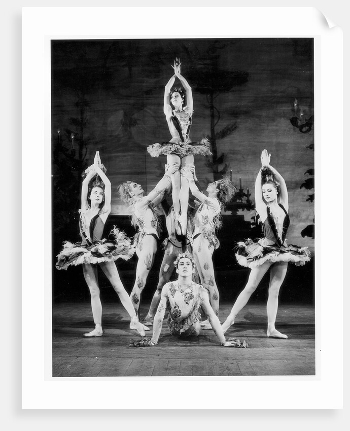 Rosemary Lindsay, Phillip Chatfield, Beryl Grey, Alexander Grant, Bryan Ashbridge and Svetlana Beriosova in Homage to the Queen at the Royal Opera House by Houston Rogers
