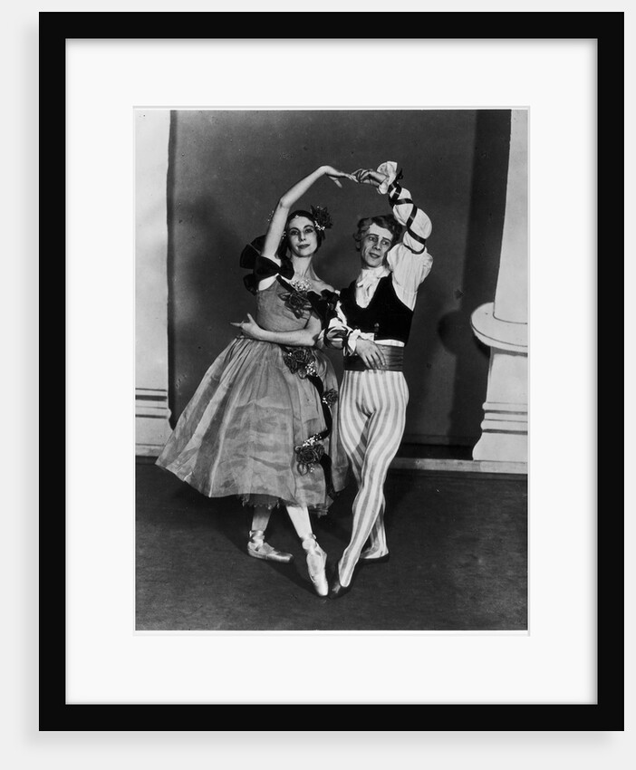 Alicia Markova and Stanislas Idzikowski in Les Rendezvous at the Sadler's Wells Theatre by J.W.Debenham