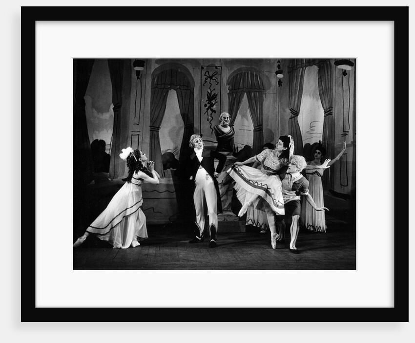 Moira Shearer, John Hart, Margot Fonteyn and Alexander Grant in Mam'zelle Angot at the Royal Opera House by Edward Mandinian