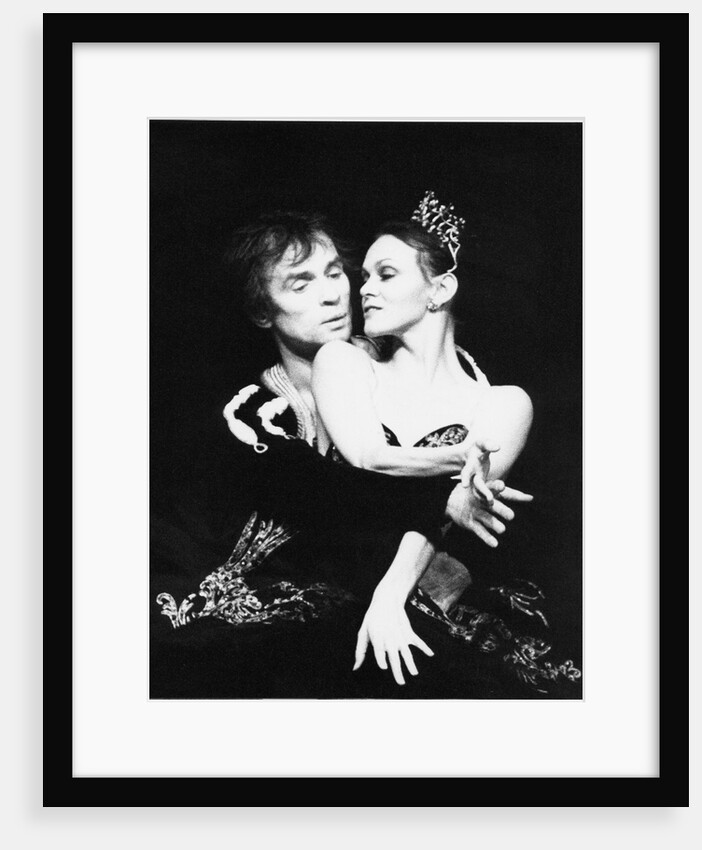 Rudolf Nureyev and Lesley Collier in Tchaikovsky's Swan Lake at the Royal Opera House by Anthony Crickmay