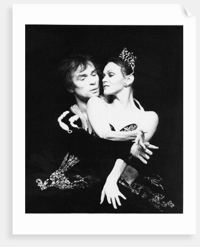 Rudolf Nureyev and Lesley Collier in Tchaikovsky's Swan Lake at the Royal Opera House by Anthony Crickmay