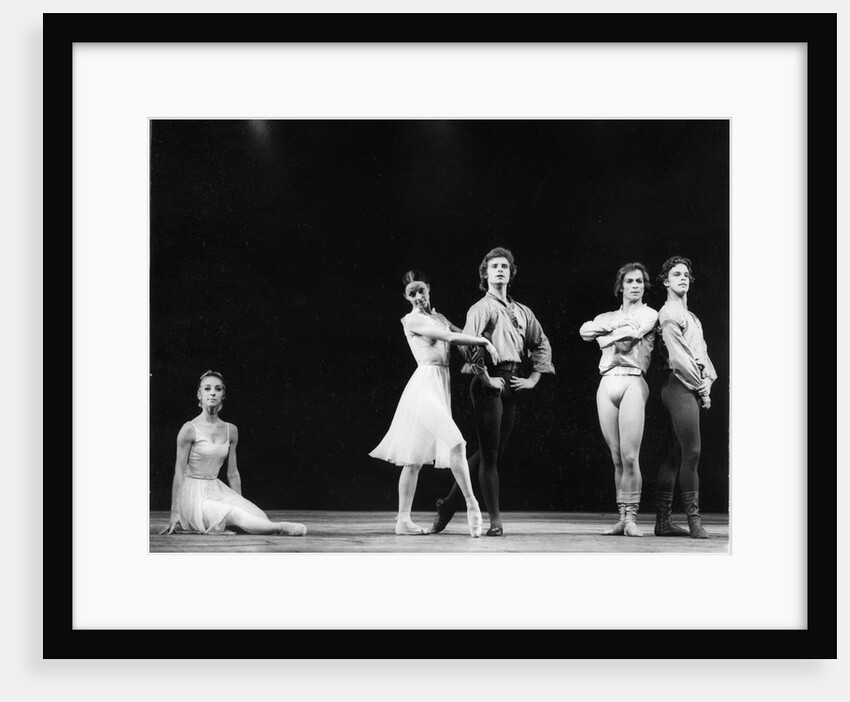 Laura Connor, Ann Jenner, David Wall, Rudolf Nureyev and Anthony Dowell in Chopin's Dances at Gathering at the Royal Opera House by Anthony Crickmay