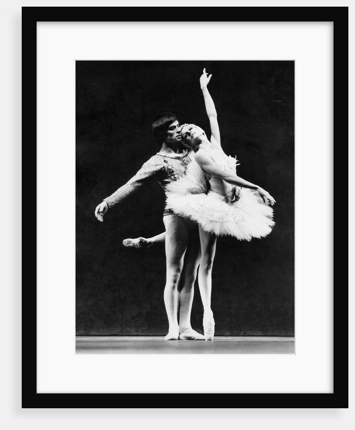 Rudolf Nureyev and Merle Park in Tchaikovsky's Swan Lake at the Metropolitan Opera House New York by Anthony Crickmay