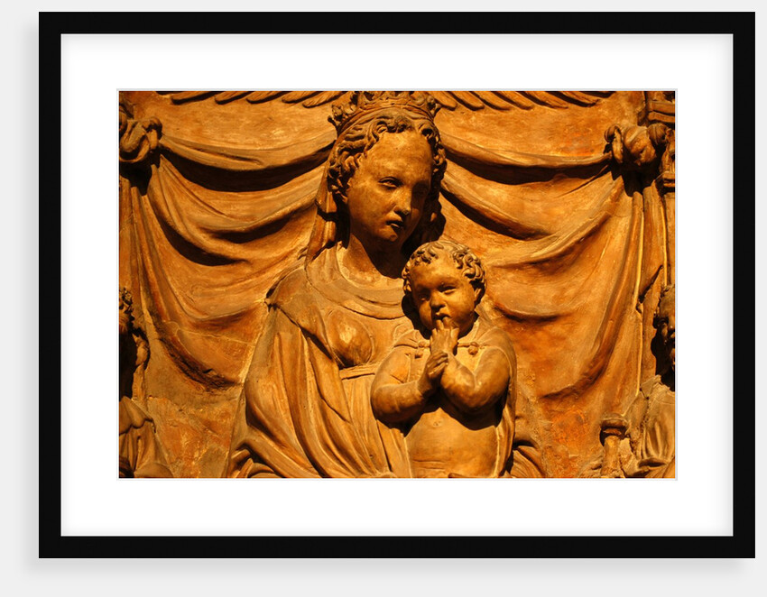 Virgin and Child, with St John the Baptist and St James the Greater, detail by Stuart Cox