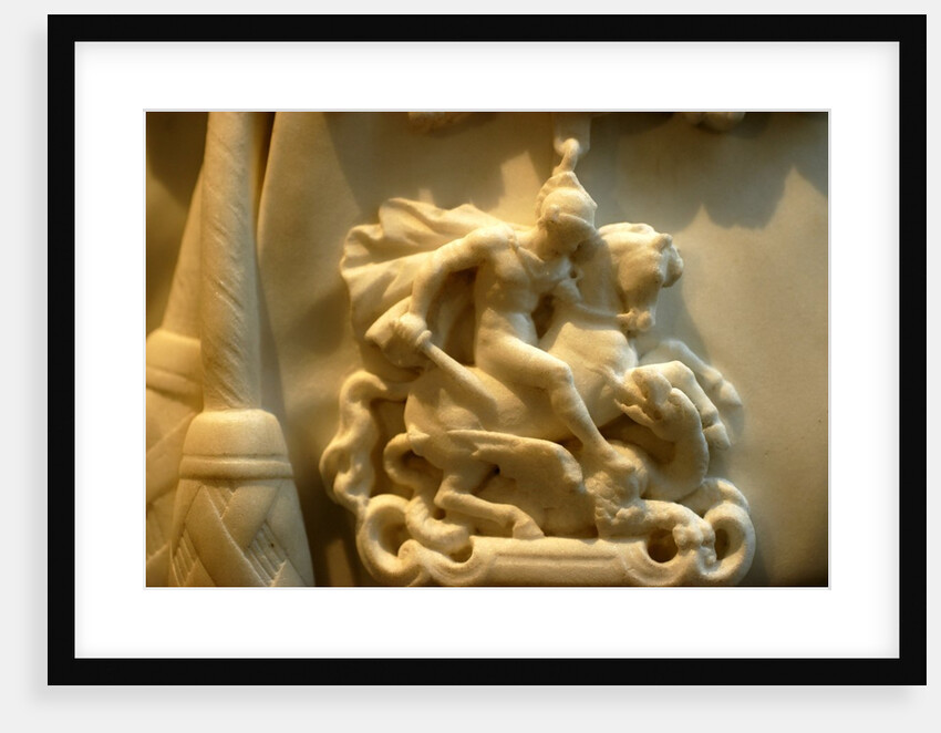 Medallion showing St George and the Dragon by Stuart Cox
