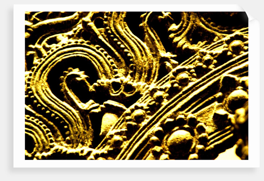 Detail of relief stele of the goddess Durga as Mahisasuramardini by Stuart Cox
