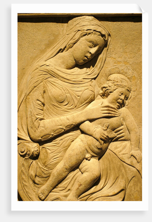 Virgin and Child with two angels, detail by Stuart Cox