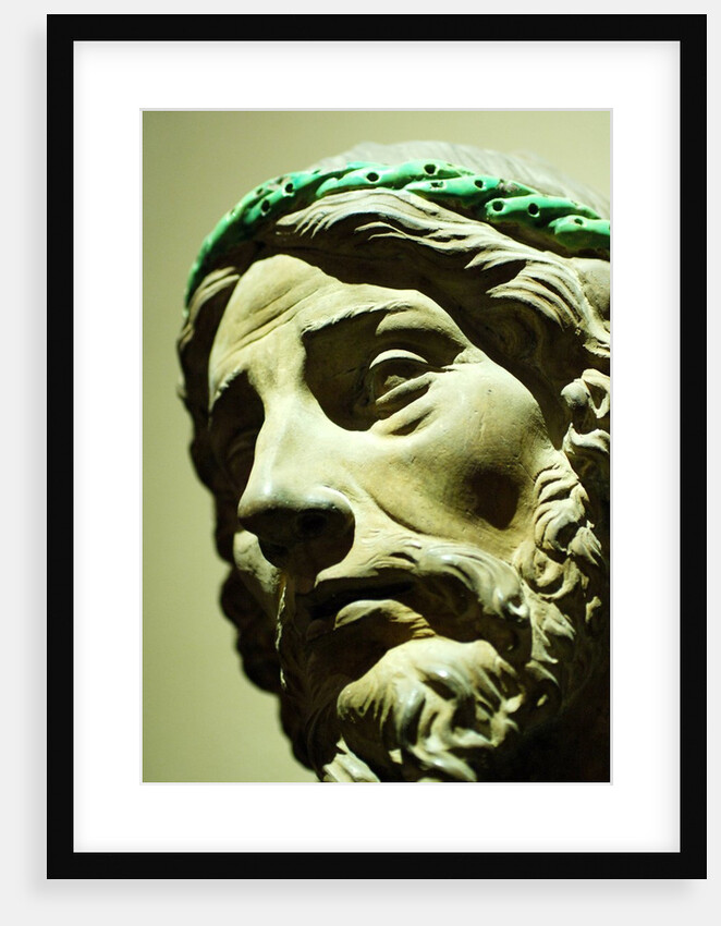 Bust of Jesus Christ, detail of face by Stuart Cox