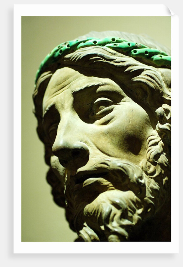 Bust of Jesus Christ, detail of face by Stuart Cox