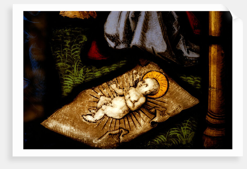 Panel depicting The Virgin Mary and St by Stuart Cox