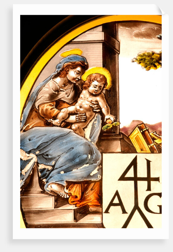 Saint Mary of Egypt and the Virgin and Child by Stuart Cox