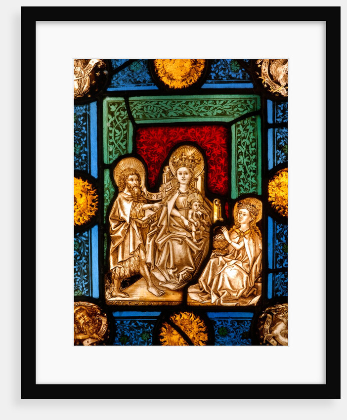 Panel showing the Virgin and Child, St by Stuart Cox