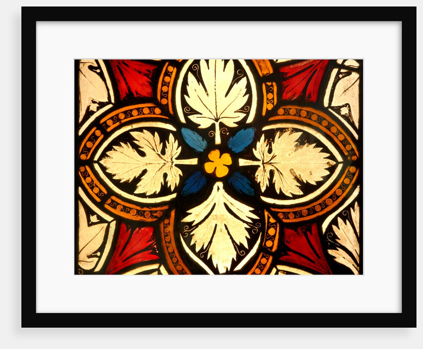 Composition of a diaper of quatrefoils of vine, ivy and other foliage by Stuart Cox