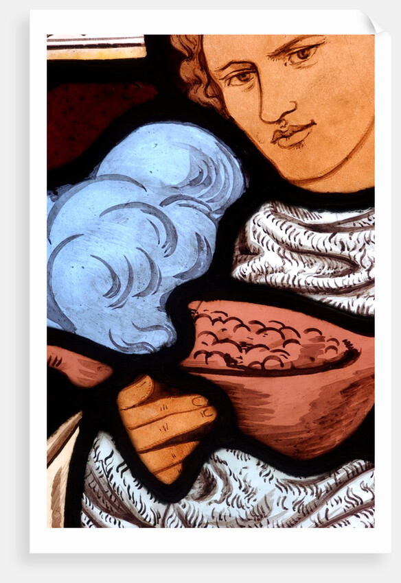 Panel depicting a young man by Stuart Cox