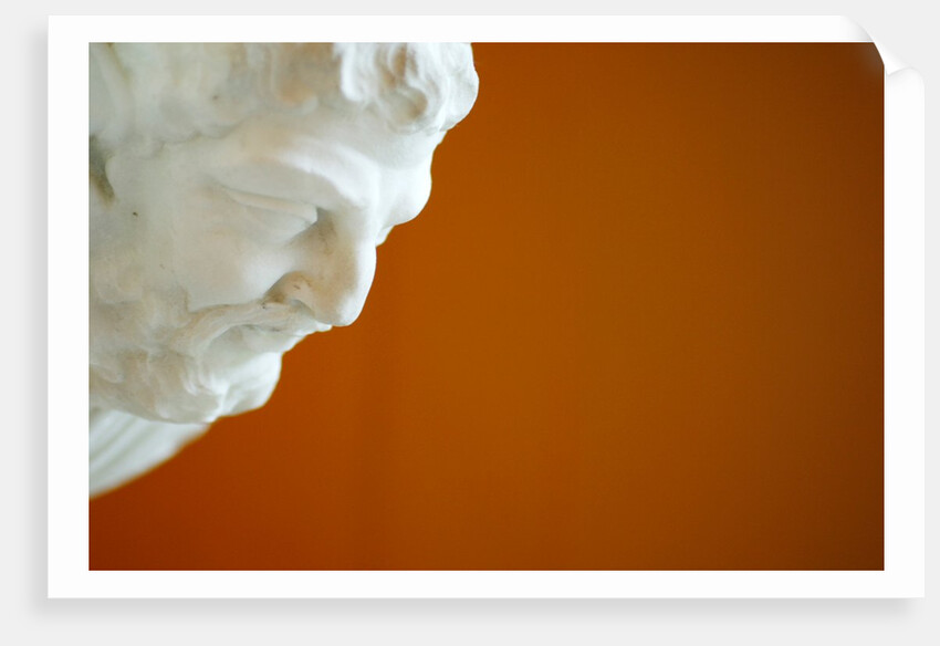 A head of a man staring down by Stuart Cox