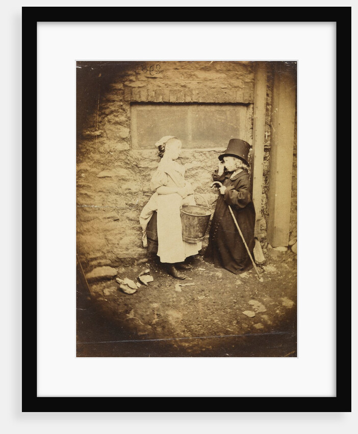 Two children dressed up as a maid and a gentleman by Lewis Carroll