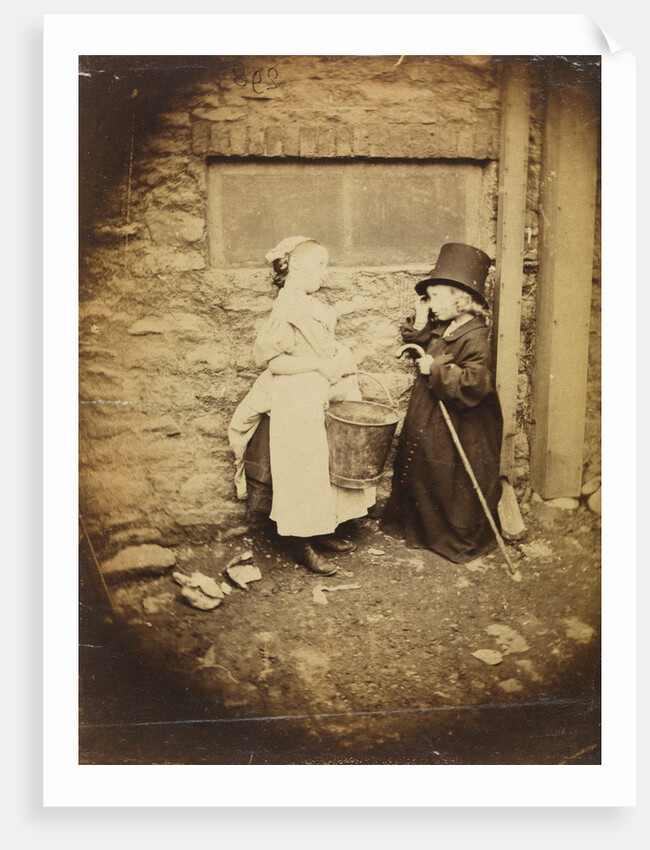 Two children dressed up as a maid and a gentleman by Lewis Carroll