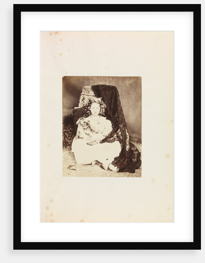 Portrait of a girl in fancy dress by Lewis Carroll