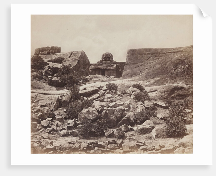 General view of rocks and monolith by Felice Beato