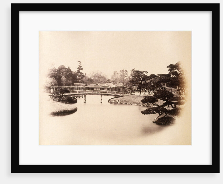 Part of a tycoon's garden at Edo (Tokyo) by Felice Beato