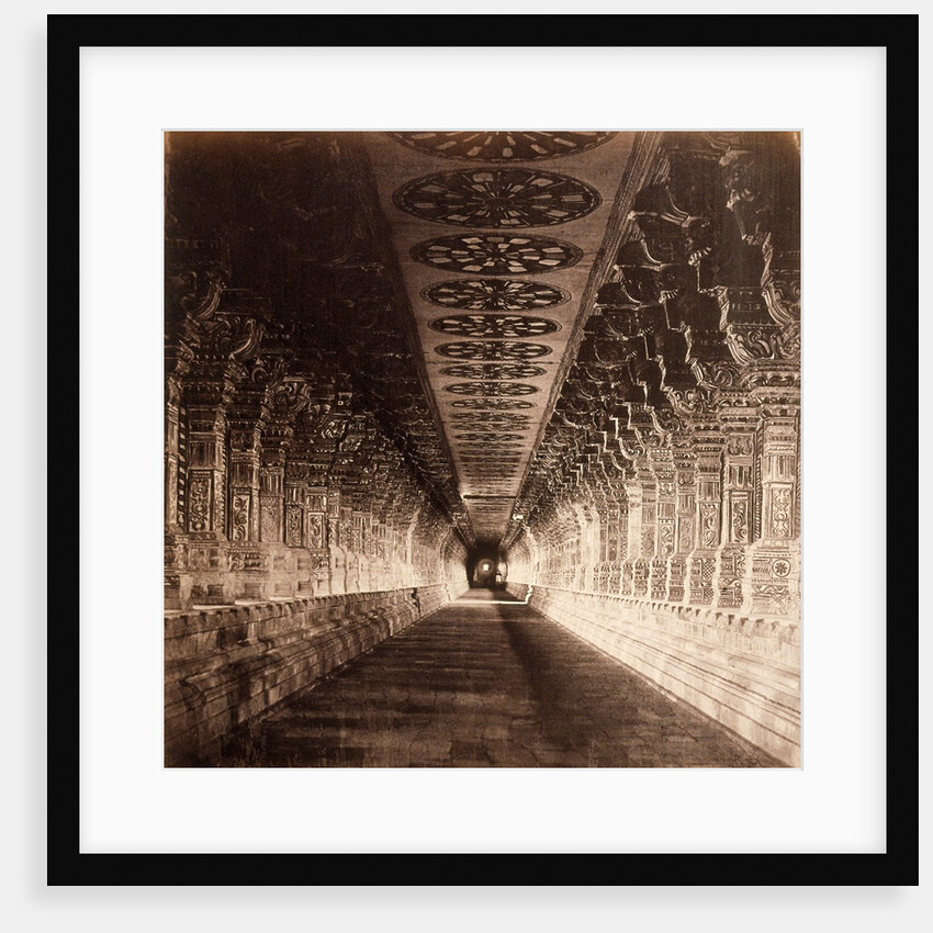 Colonnade at Ramesseum Pagoda by Felice Beato