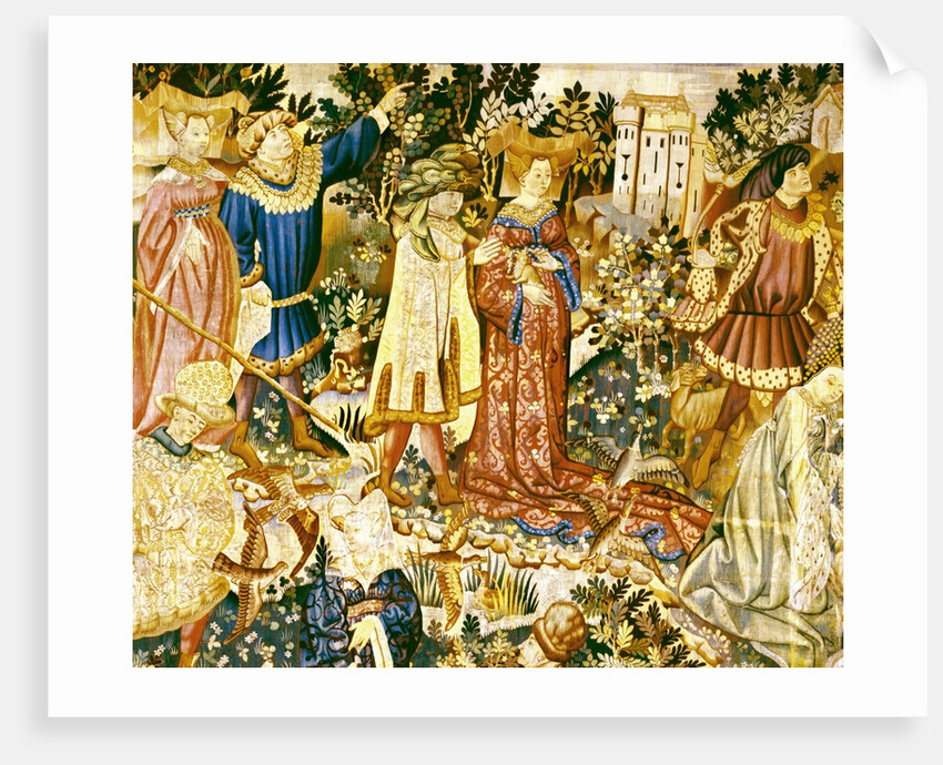 Devonshire Hunting Tapestry detail by Anonymous