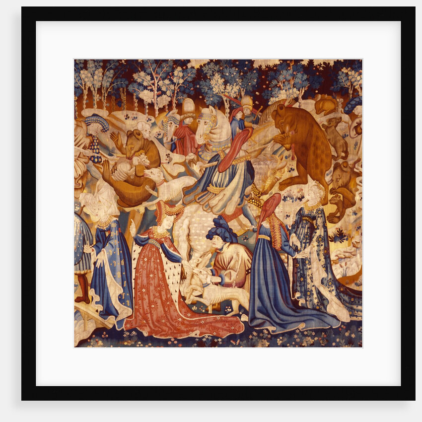 Devonshire Hunting Tapestry detail by Anonymous