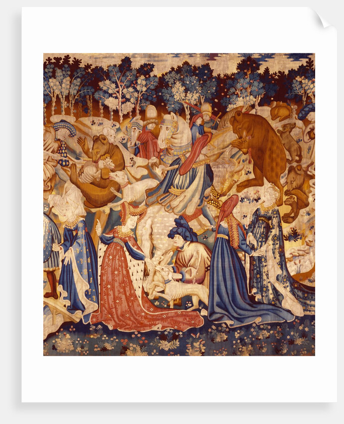 Devonshire Hunting Tapestry detail by Anonymous