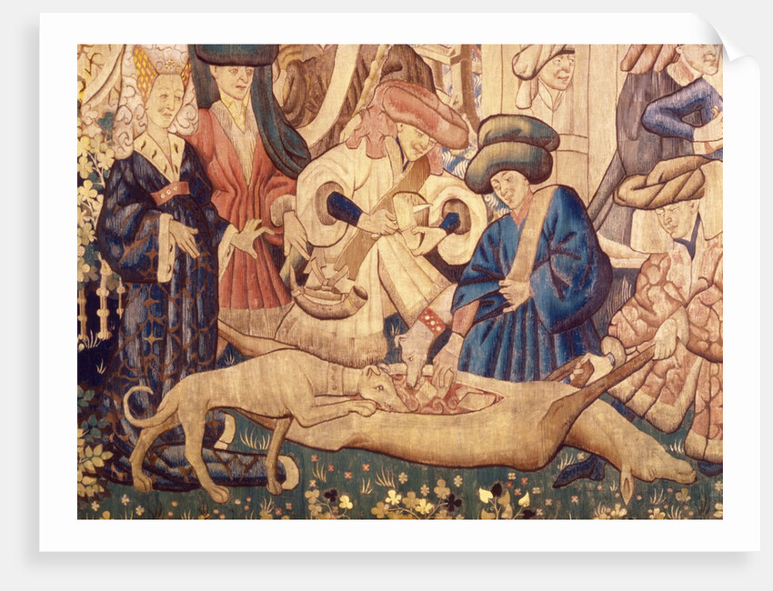 Devonshire Hunting Tapestry detail by Anonymous