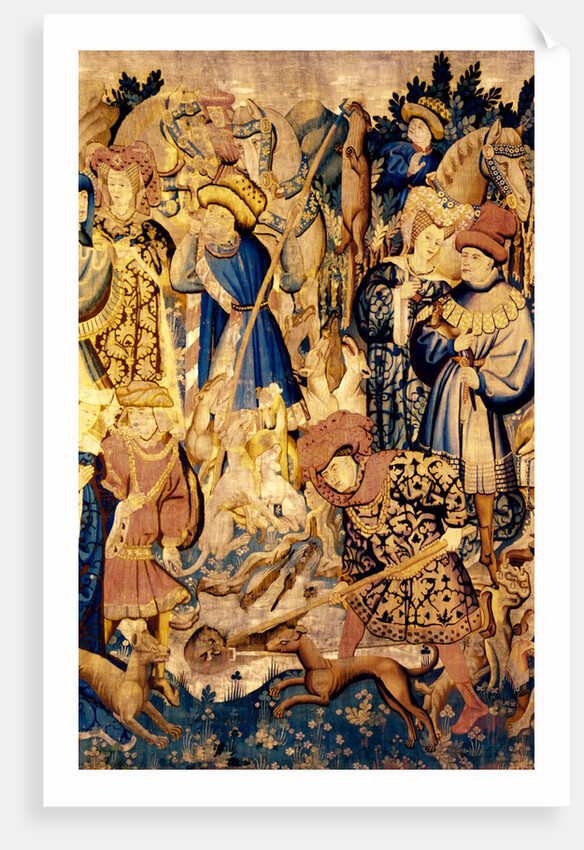 Devonshire Hunting Tapestry detail by Anonymous