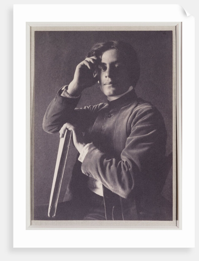 Kahlil Gibran with Book by Fred Holland Day