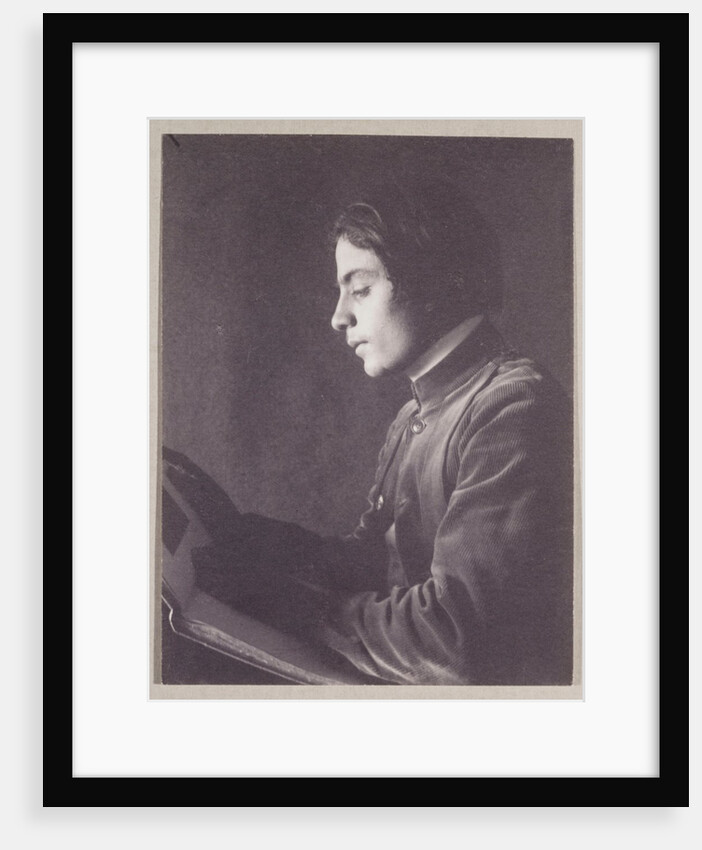 Kahlil Gibran (1883-1931) with Book (side view) by Fred Holland Day