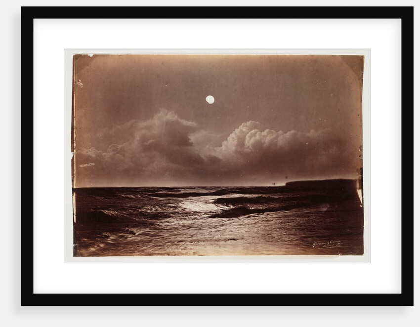 Seascape at night by Henry Peach Robinson